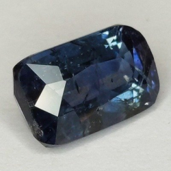 3,54 ct Saphir bleu taille émeraude 10,00 x 6,25 x 5,04 mm
