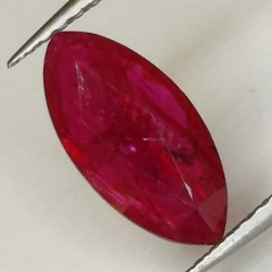 1,34 ct Rubis naturel marquise 11,53 x 5,63 x 2,27 mm