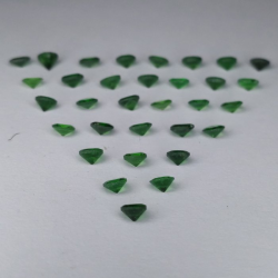 2.72 ct Tsavorite Rond Taille approx 2.65 mm