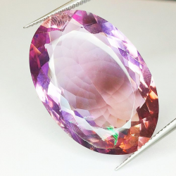43,20 ct Ametrin oval natürlich 30.76 x 25.97 x 15.90 mm