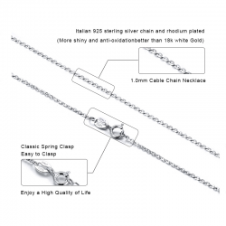 925 Silber Kette von 40 bis 60 cm Dicke 2,5 mm