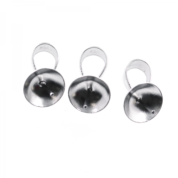 DIY Enganche  de plata 925 bañada en rodio 16 x 8 mm