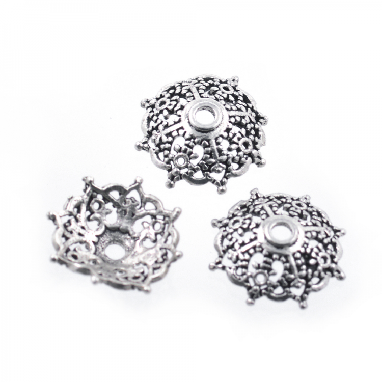 DIY Rhodinierte 925 Sterling Silber Perle 8 x 3 mm
