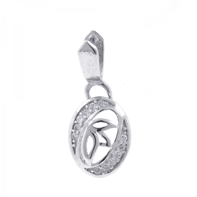 DIY Fermoir en argent 925 rhodié 17 x 7 mm