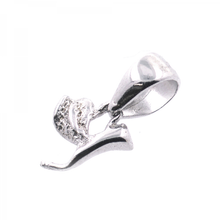 DIY Enganche  de plata 925 bañada en rodio 8 X 8 mm