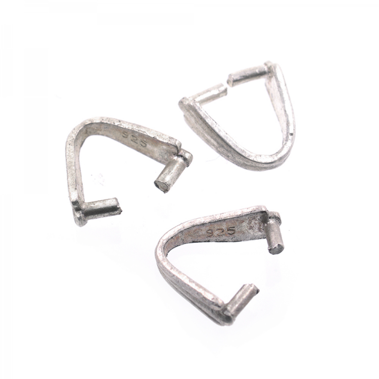 DIY Enganche  de plata 925 bañada en rodio 9 X 8 mm