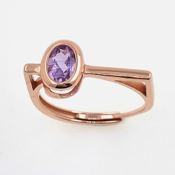 Anillo de Multigemas ovalada 6 x 4 mm en diversos acabados