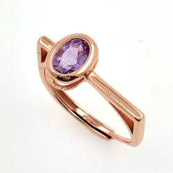 Anillo de Multigemas ovalada 6 x 4 mm en diversos acabados