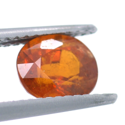 2,04 ct.  Grenat Spessartine Coupure Ovale