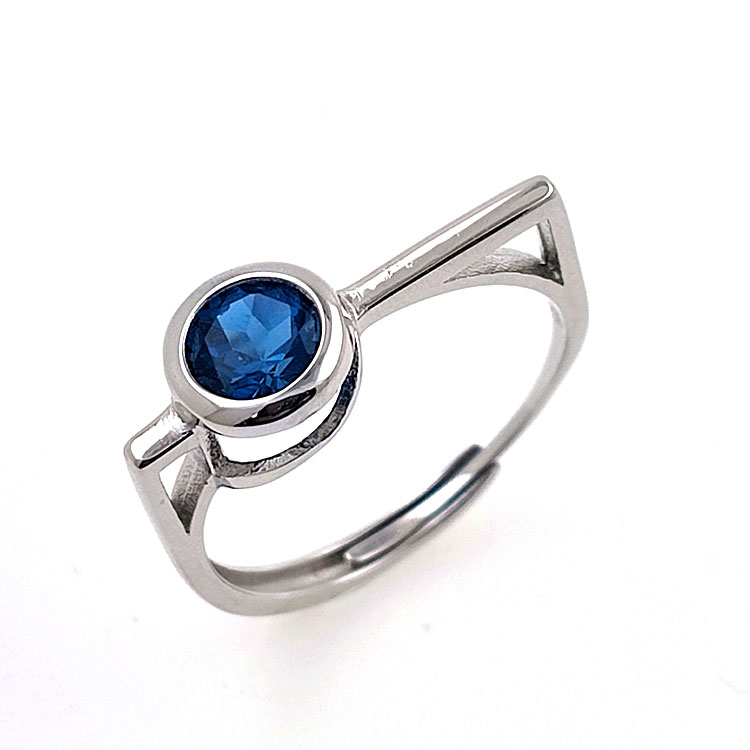Anillo de Multigemas redondo 5 x 5 mm en diversos acabados