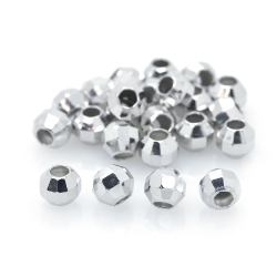 DIY Perle en argent 925 rhodié 6 ou 3 mm