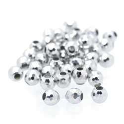 DIY Perle en argent 925 rhodié 6 ou 3 mm