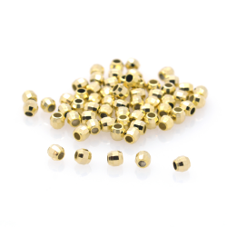 DIY Abalorio de plata 925 bañada en oro 6 o 3 mm