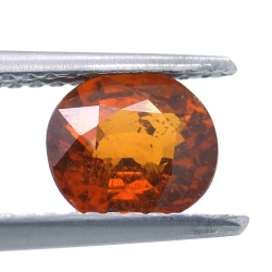 1,45 ct.  Grenat Spessartine Coupure Ovale