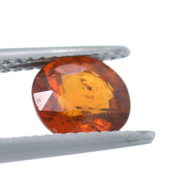 1,45 ct.  Grenat Spessartine Coupure Ovale