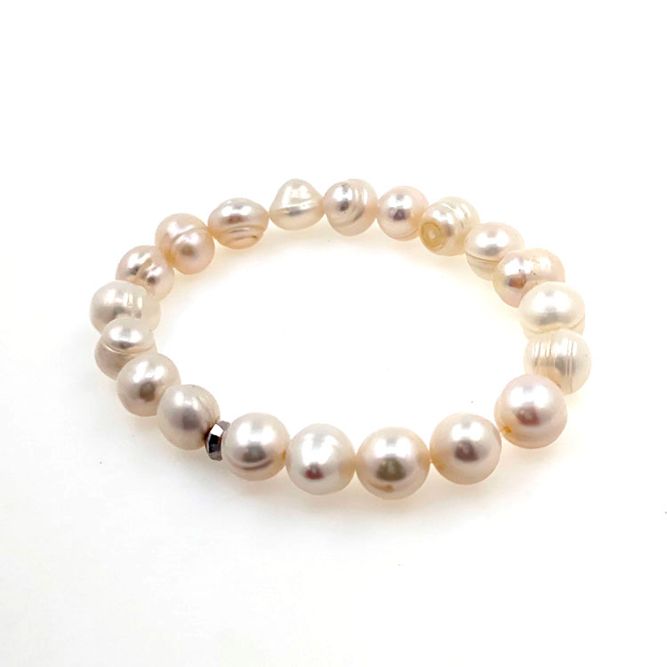 Bracelet de perles de rivière 9 mm