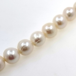 Fil de perles de rivière de  9,5 mm  avec une longueur de 40 cm
