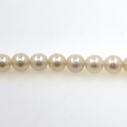 Strang mit Flussperlen  7,5 mm und 40 cm Länge