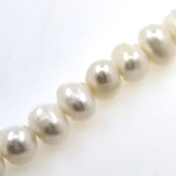 Fil de perles de rivière de 11,5 mm  avec une longueur de 40 cm
