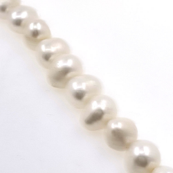 Fil de perles de rivière de 11,5 mm  avec une longueur de 40 cm