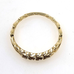 Diamond Ring in 14kt yellow gold Celtic Knot
