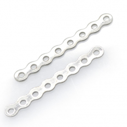 Séparateur DIY en argent 925 rhodié de 27,71 x 3,32 x 0,58 mm