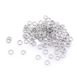 Bague ouverte DIY en argent 925 3,5 x 3,5 mm