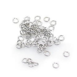 DIY Offener Ring aus 925er Silber 3,5 x 3,5 mm