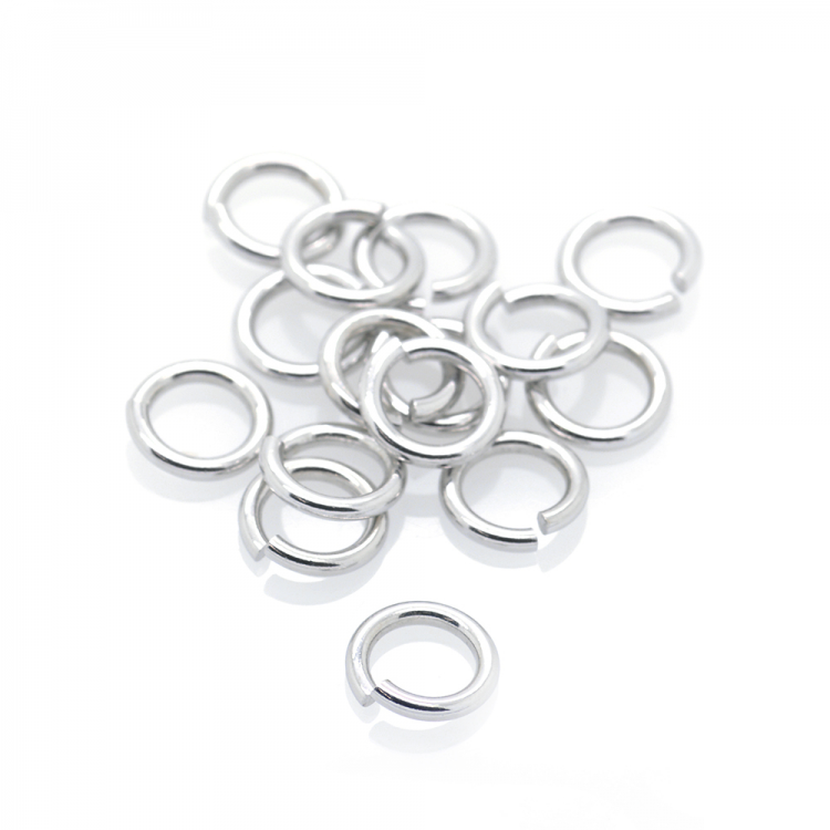 DIY Anilla abierta en Plata 925 8 x 8 mm