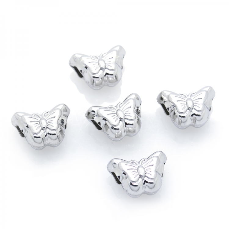 DIY Abalorio mariposa de plata 925 bañada en rodio