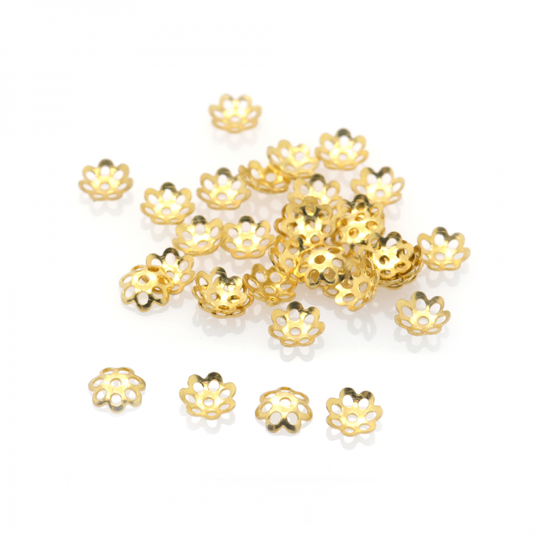 DIY Abalorio Flor de plata 925 bañada en rodio de 4 a 13 mm