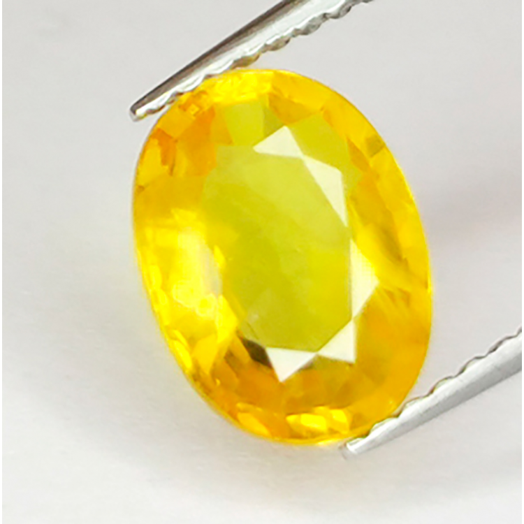 1.91ct Zafiro Amarillo Talla Oval  8.73x6.70x3.41mm