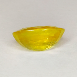 2.54ct Zafiro Amarillo Talla Oval  9.48x6.95x4.28mm