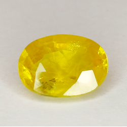 2.54ct Zafiro Amarillo Talla Oval  9.48x6.95x4.28mm