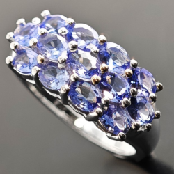 Ring aus Silber und Tansanit