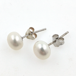 Pendientes de Perla y Plata 925