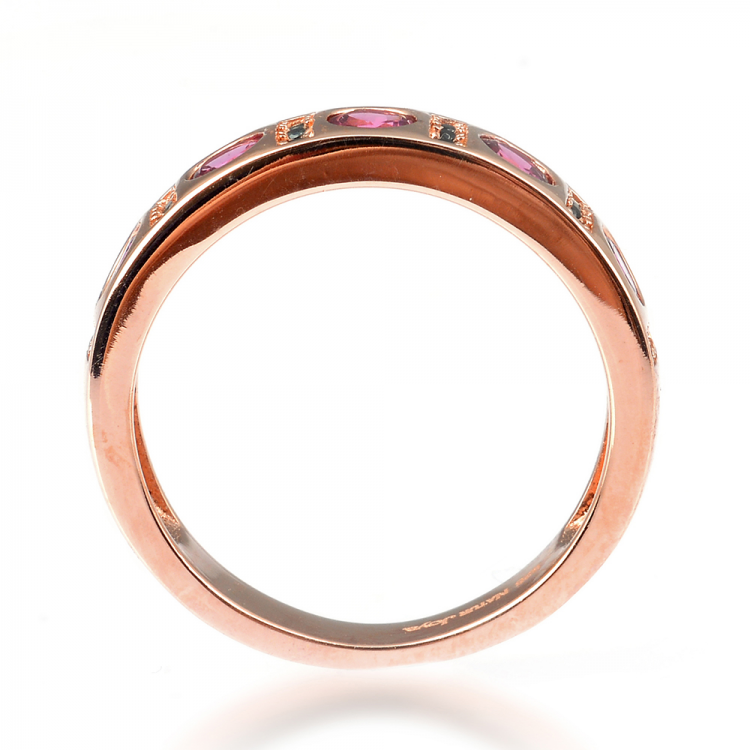 Tourmaline, Black Spinel & 925 Sterling Silver Ring