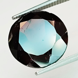 Grenat, taille ronde, 14 à 12 mm, 1 pièce
