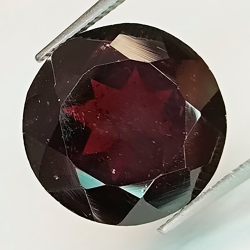 Grenat, taille ronde, 14 à 12 mm, 1 pièce