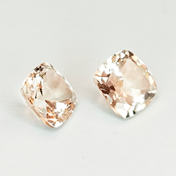 1ct Morganita talla cojin 6mm
