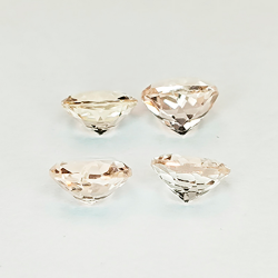 1ct Morganita talla redonda 5 mm