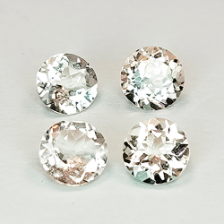 1ct Morganita talla redonda 5 mm