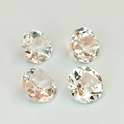 1ct Morganita talla redonda 5 mm
