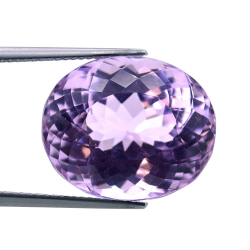 20,25 ct Kunzit Oval Schnitt