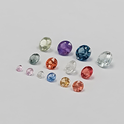 Zafiro multicolor talla redonda 1,1 a 3,7 mm 1ct