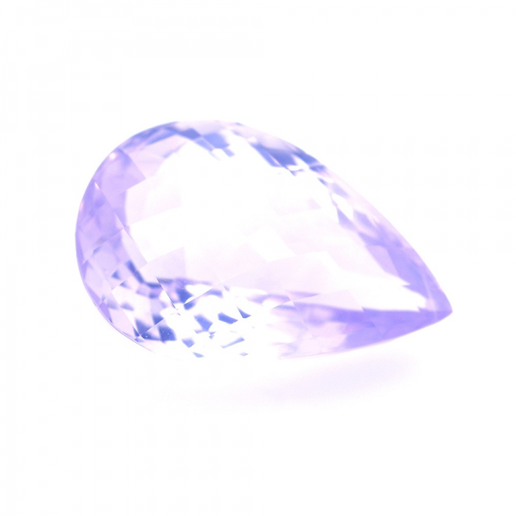 21,19 ct  Amethyst Birne Schnitt mit Schachbrett