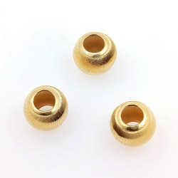 Fai da te: perlina sferica da 1 grammo in argento 925 placcata in rodio bianco, oro giallo o oro rosa.