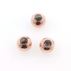 DIY 1 gramo Abalorio bola con silicona en plata 925 bañada en rodio 5, 4, 3  mm