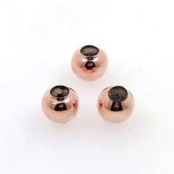 Fai da te: perlina a sfera da 1 grammo con silicone, in argento 925 placcato in rodio, 5, 4, 3 mm