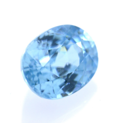 2,38 ct  Blauer Zirkon Oval Schnitt